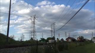 3 Screaming CSX GE's Including YN2 AC4400CW #353 - Intermodal Q019 - Mentor Ohio July 2018