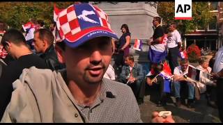 Croats protest against verdicts handed down by the ICTY