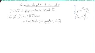 Multivariable calculus 1.3.6: Cross product