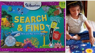 Skillmatics search and find activity kit review | activity box for toddlers