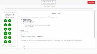 Data Structures and Algorithms using Python - Part 2 solution (Infosys Springboard)