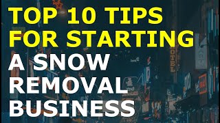 How to Start a Snow Removal Business | Free Snow Removal Business Plan Template Included