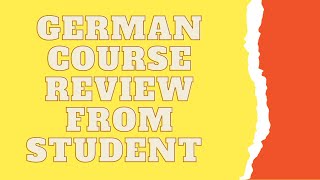 Online German Language Course - Review from Paramesh