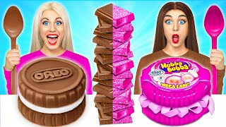 Bubble Gum vs Chocolate Food Challenge by Multi DO Challenge
