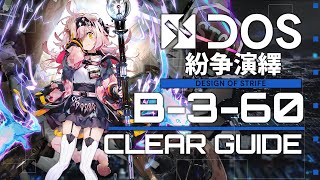 【紛争演繹】B-3-60 置くだけ クリア例【アークナイツ/Arknights/明日方舟】