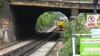 Europheonix Class 37 884  + 375601 Working 5Q58 At Denmark Hill - 11/06/16