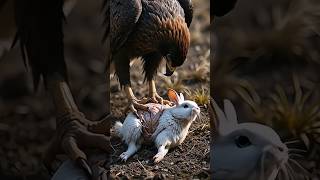 A dangerous Eagle hunting the innocent rabbit, #eagle #rabbits #rescue #animalexplorer #shortsfeed