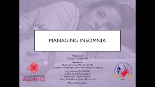 Managing Insomnia Webinar