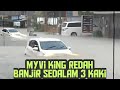 Hebat !! - Kereta Myvi Redah Banjir Sedalam 3 Kaki