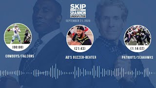 Cowboys/Falcons, AD's buzzer-beater, Seahawks/Patriots (9.21.20) | UNDISPUTED Audio Podcast