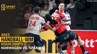 Packendes Viertelfinale mit doppelter Verlängerung zwischen Norwegen und Spanien | SDTV Handball