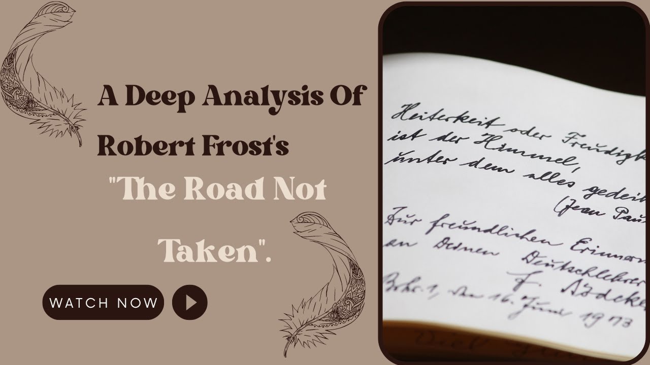 Learn English Through Poem. "The Road Not Taken" - A Poem By Robert ...