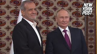 Putin, Iranian President Masoud Pezeshkian meet for first time, hailing ‘robust’ relationship