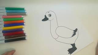 Goose Coloring Page [Coloring Book For Children]
