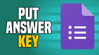 How To Put Answer Key In Google Forms (EASY!)