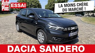 DACIA SANDERO SCe 65 :  la moins chère du marché ! - Essai