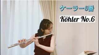 【ケーラー6番】フルート練習曲第1巻 E.Köhler Studies Op.33 Book1 No.6 Naoko Tanda@soavenaokotandaflutist4911