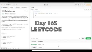 Day165: LeetCode Problem 645. Set Mismatch - Swift