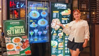 The most popular steakhouse from Singapore is now in Manila! Astons Philippines #thalianalucap