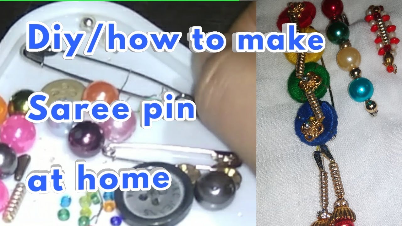 Saree Pins Making At Home Easy Diy Safety Pins Youtube