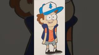 Drawing Dipper Pines from gravity falls #shorts #short #shortsvideo #shortdrawing #gravityfalls