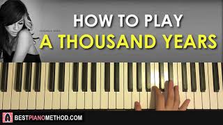 Christina Perri - A Thousand Years (Piano Tutorial Lesson)