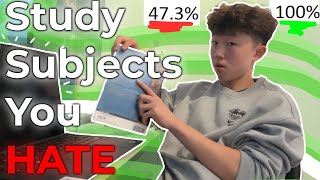 how to STUDY SUBJECTS YOU HATE (and still get As)