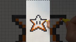 Draw a pixel star artwork today #shorts