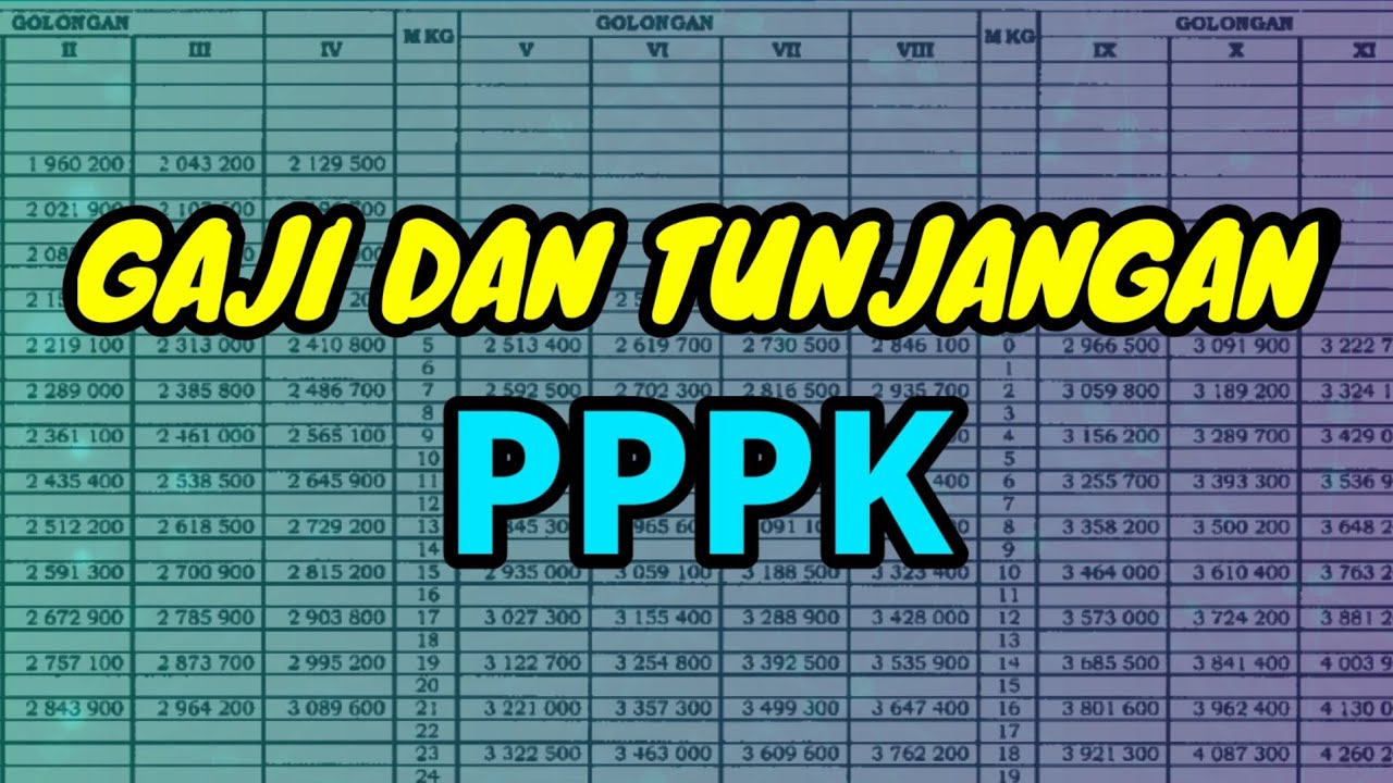 RINCIAN GAJI DAN TUNJANGAN PPPK 2022 TERBARU – IDN Rujukan News