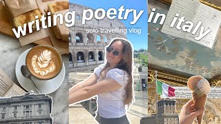 solo-traveling to italy as a writer✈️🏛️(writing poetry, exploring rome and creative reflections)