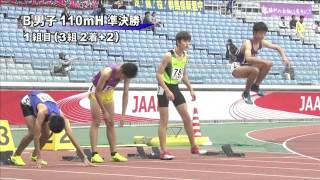 B男子110mH 準決勝第1組 第46回ジュニアオリンピック