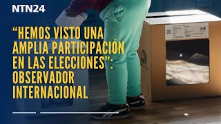 “Hemos visto amplia participación”: Observador internacional de las elecciones en Ecuador