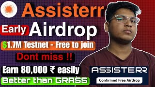 Assisterr Ai Newly Testnet Airdrop 🤑 | Full Guidance to join | Assister Airdrop Testnet Live Now✅