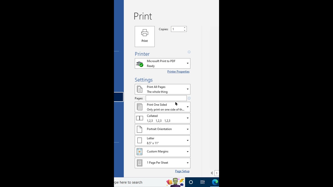 How to Print a Word Document as a PDF File - Microsoft Word Tutorials