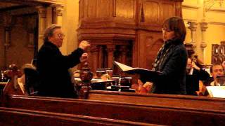 Jenny Carlstedt sings Matthäus Passion in Rehearsal with Peter Schreier Conductor