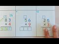 how to do the standard algorithm multiplication 56 x 9 question 11