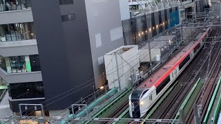 【原宿＝渋谷間の線路脇から】山手線・埼京線・相鉄直通線・りんかい線・湘南新宿ライン・成田エクスプレスなどが通ります。