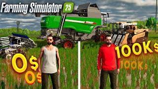 Выживаю на плоской карте И выращиваю только одну культуру Farming Simulator 25 ( 2 часть )