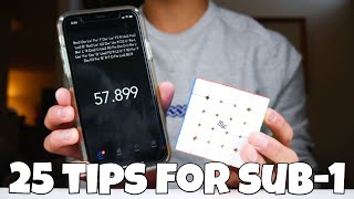 25 Tips to Become Sub 1:00 in 5x5! (Advanced Techniques)