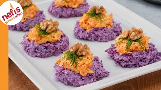 Purple Cabbage and Carrot Salad with Yogurt 😋 Salad with Creamy Yogurt Dressing