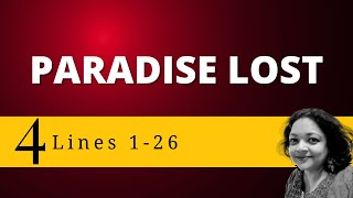 Paradise Lost Book1 | Lines 1-26 | Lecture 4 #paradiselost #nibblepop