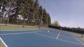 Go-Pro Tennis Match vs Sean Wei