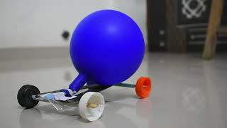 How To Make Fastest Balloon Powered Car For Kids - Balloon Powered Car