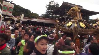 29年 明治神宮建国祭　神輿奉納パレード「萬歳會一 」「大鳥居」。