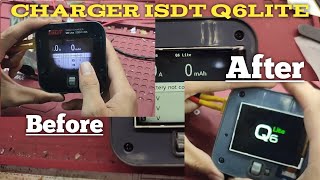 Cara mengatasi charger isdt layar bergaris dan hitam | mengganti lcd charger isdt