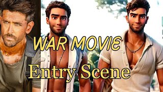 War Movie Scene | Hrithik Roshan - Entry Scene | Tiger Shroff