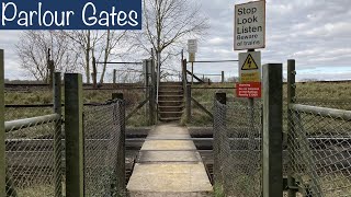 Parlour Gates Pedestrian Level Crossings, SWML \u0026 WEML | Boom Crosses A Level Crossing