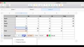 Apple iWork Numbers IF Function