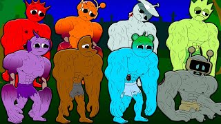 ALL SERIES OF MUSCLE INCREDIBOX SPRUNKI BUT THEY DIED! R.I.P SAD STORY! Cartoon Animation