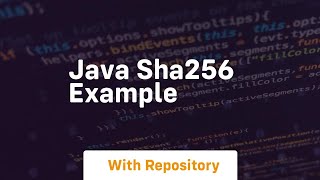 java sha256 example